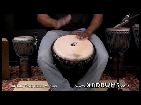 how to measure djembe head size