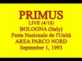Primus ~ Live Bologna 1993 4/10