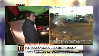 Vecinos de Pedro Fontova protestan por cuartel policial