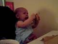 Josie vs. the napkin