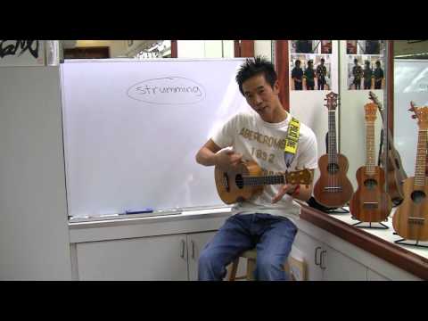 how to properly strum a ukulele