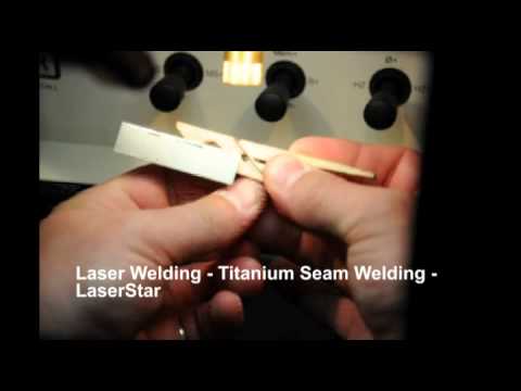 <h3>Laser Welding - Titanium Seam Welding </h3>In this laser welding video, we are creating a laser seam and laser spot welding a Titanium alloy on an iWeld Laser Welding System using UHP argon gas.<br><br>