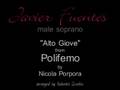 Porpora - Alto Giove - Javier Fuentes - male soprano