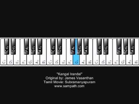 James Vasanthan - Kangal irandal - By James Vasanthan - Piano Tutorial Tamil Movie: Subramaniyapuram.