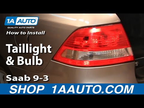 How to Install Replace Taillight and Bulb Saab 9-3 1AAuto.com