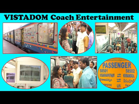 VISTADOME Coach VSKP TO ARAKU Added With Board Entertainment Inaugurated to the Tourists In Visakhapatnam,Vizagvision...