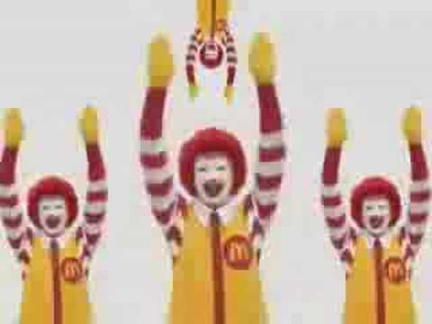 mcdonalds - after watching the compleate video, people become posesed . 1 in 4 people stab there own eyes out during the video, so for leagle reason; WATCH AT YOUR OWN R...