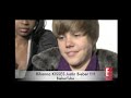 Justin Bieber's kiss from Rihanna