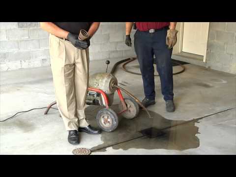 how to unclog floor drain in garage