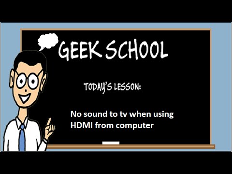 how to hdmi laptop to tv no sound