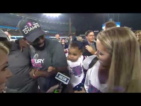 Video: CUTENESS ALERT: Jackie Bradley's Daughter, Chris Sale's Son Celebrate World Series