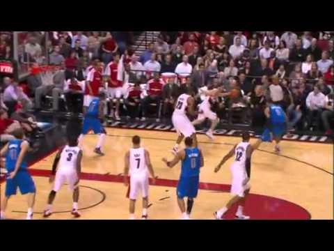Rudy Fernandez to LaMarcus Aldridge’s dunk