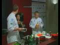 Carpaccio of Citrus Marinated Scallops, Chartreuse of Green Asparagus, Scampi Croustillant by Masterchef Reto Lampart
