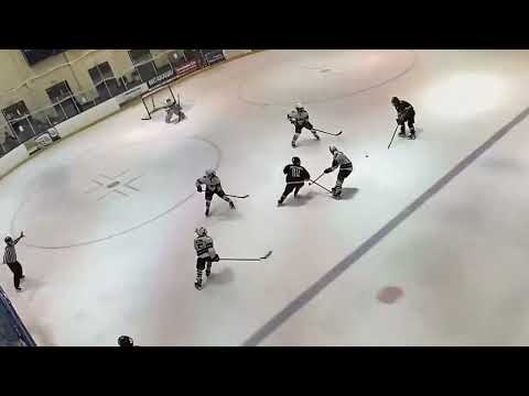 Gianni Annicchiarico PHC # 11 blue jersey, Goal through traffic, dec 11, mennen rink against colonials