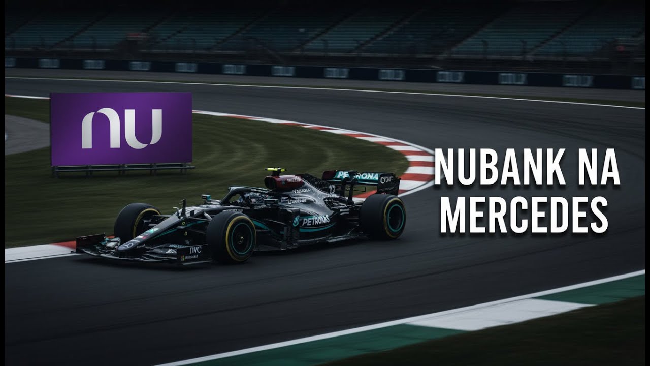 Nubank estampa sua marca no carro da Mercedes