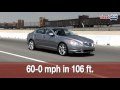 MORE TRACK INFO @ INSIDELINE.COM: blogs.edmunds.com Last May, the newly introduced Jaguar XF surprised us. It went head to head with the best midsize luxury sedans from Germany and came out on top. It was fast, comfortable and surprisingly competent through turns, but of course, that was the top-of-the-line supercharged model. For 2010, the Jaguar XF gets a pair of all-new 5.0-liter V8s: one normally aspirated in the XF Premium, the other supercharged in the new XFR. We'll test an XFR soon, but today Inside Line is the first to take the new non-supercharged 5.0-liter-powered 2010 Jaguar XF Premium to the test track. Rated at 385 horsepower and 380 pound-feet of torque it's not quite as powerful as the former 4.2-liter supercharged V8, but it's close. To see just how close, we brought back a 2009 BMW 550i to see how the new Jag stacks up when it's not getting help from a supercharger. Given that the BMW is giving up 25 hp and 20 lb-ft of torque, we expected a close contest - and got one.