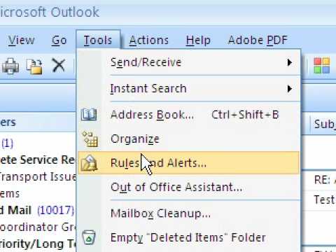 how to organize outlook email