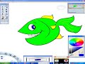 digitally drawn cartoon fish digitally drawn cartoon fish
