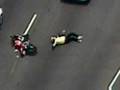 Court TV : Motorcycle Police Chase Crash
