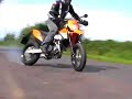 KTM's 690SMR, Aprilia's SXV550 and Husky's 510R supermotos go mad on the road