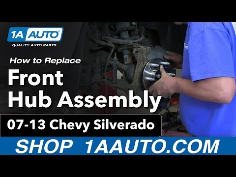 How To Install Replace Front Wheel Bearing Hub Assembly 2007-13 Chevy Silverado GMC Sierra 1500