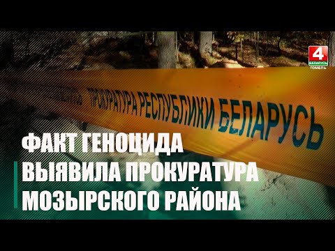 В Мозырском районе прокуратура выявила новый подтвержденный факт геноцида 80-летней давности видео