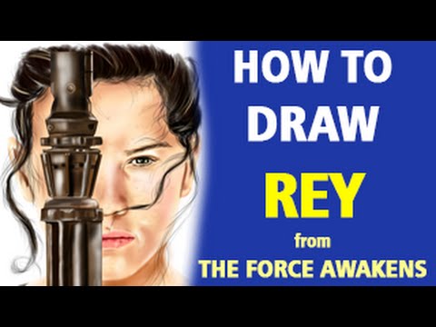 video-linktoworks-How to Draw Rey from Star Wars: The Force Awakens...