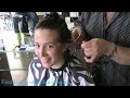 TAKE ONE SIDE OFF!!! Haircut and shave of Martine by Theo Knoop 2012.