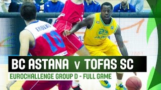 Кубок Вызова ФИБА: «Астана» — «Тофаш»