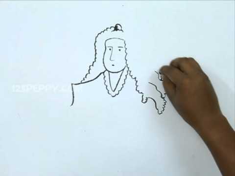 how to draw isaac newton