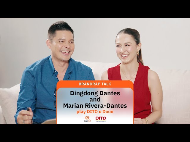 WATCH: Dingdong Dantes and Marian Rivera-Dantes play DITO o Doon
