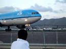 McDonnel Douglas MD-11 taking off from St. Maarten (jet blast) McDonnel Douglas MD-11 taking off from St. Maarten (jet blast)