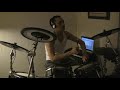 me playing drums to hillsong