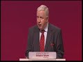 Paul Murphy speaks to Labour Party Conference