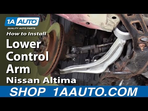 How To Install Replace Front Lower Control Arm 2002-06 Nissan Altima