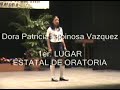1er. Lugar Estatal de Oratoria "LIBRE POR LA PALABRA LIBRE"