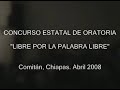 1er. Lugar Estatal de Oratoria "LIBRE POR LA PALABRA LIBRE"