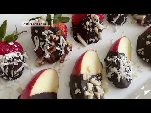 Easy Chocolate Covered Apples & Strawberries