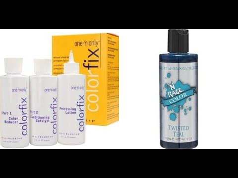 how to remove n rage hair dye