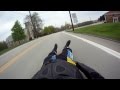 street luge wreck crash jumonville hill..GPS 68mph