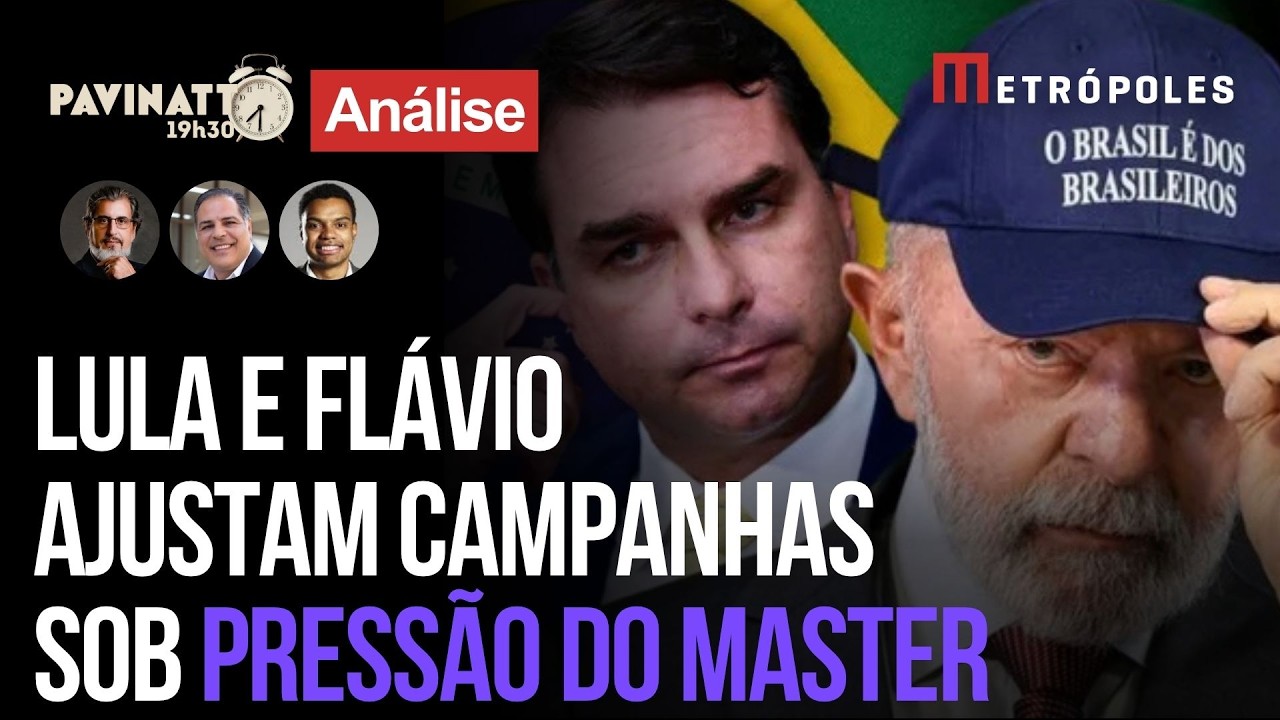 As diferenças entre Flávio Bolsonaro e Jaques Wagner no caso Master | Pavinatto 19h30
