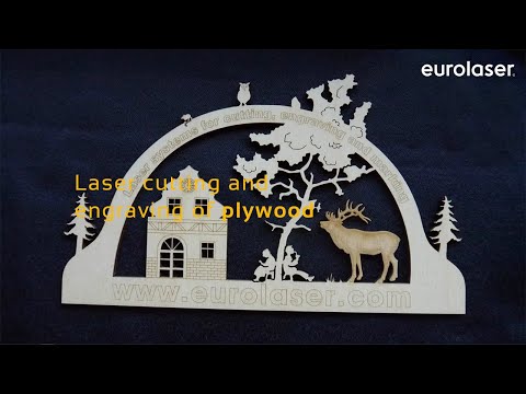 Candle arch made of plywood | Laser cutting