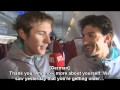 Andy Schleck jokes around as reporter (2011 TdF) [Eng. sub.]