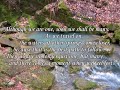 To be like a river flowing