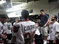 IceHogs Locker Room Celebration Part 1
