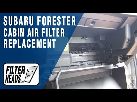 Cabin air filter replacement- Subaru Forester