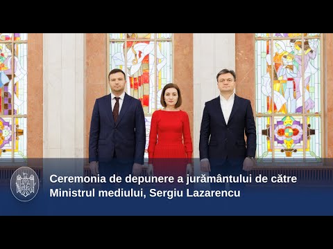 Noul ministru al Mediului, Sergiu Lazarencu, a depus jurământul de învestire în funcție