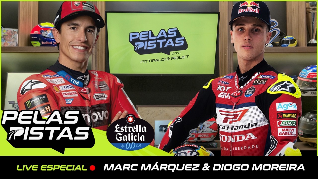 LIVE - MARC MÁRQUEZ E DIOGO MOREIRA: ENCONTRO DE GERAÇÕES DA MOTOGP #PelasPistasPodcast