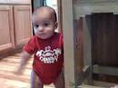 noah waiving and standing on the chair noah waiving and standing on the chair