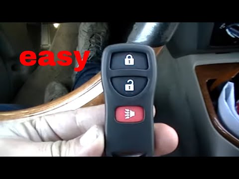 how to program keyless entry remote on 2001 Infiniti QX4 and Nissan Pathfinder FCC ID: KBRASTU15